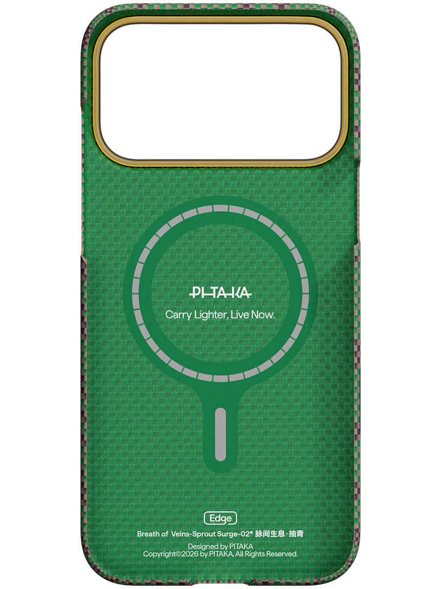 Чехол Pitaka Sprout Surge iPhone 17 Pro Ultra-Slim Green - Фото #3