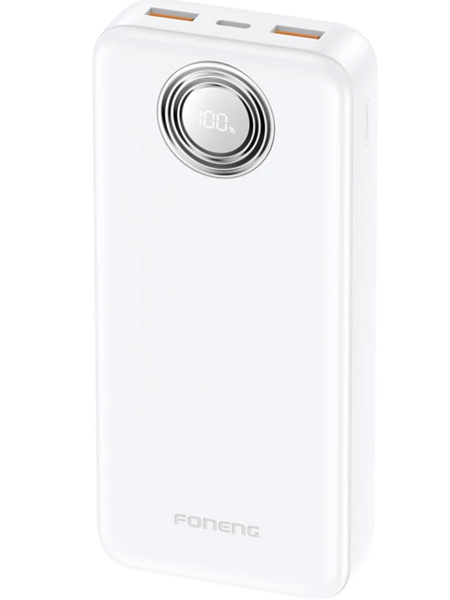 Портативное зарядное устройство Foneng PX102 20000 mAh 22.5W White - Фото