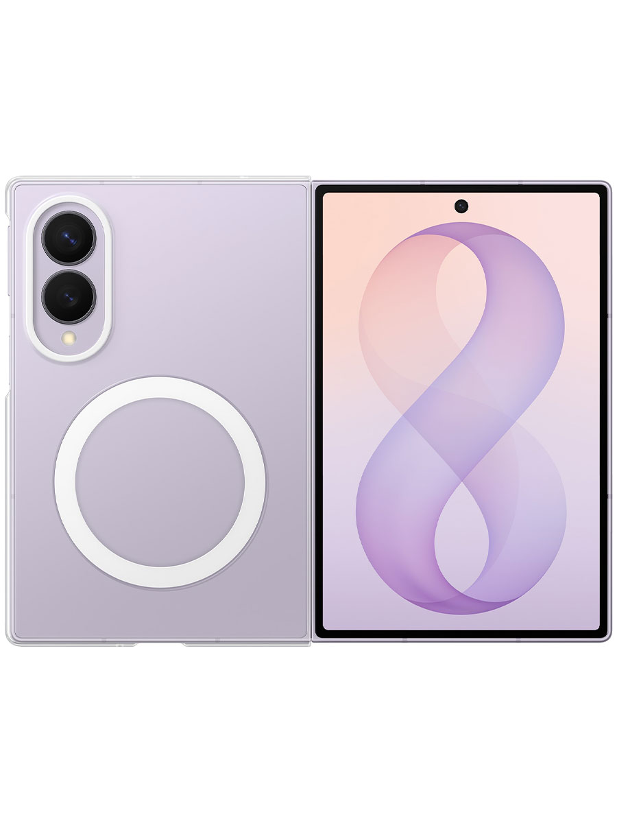 Чехол Samsung Galaxy Fold 8 Clear Magnet Transparent - Фото