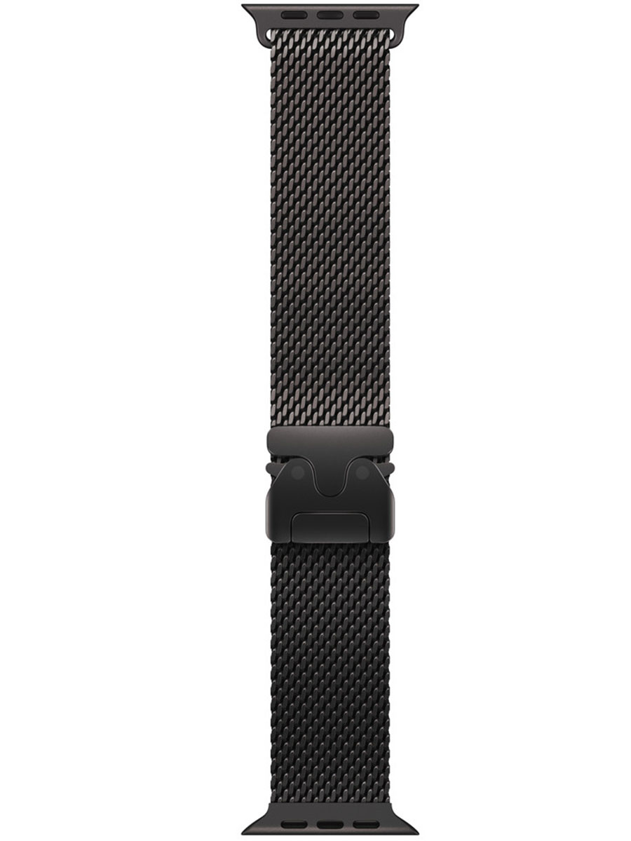 Curea Apple Watch Ultra Black Titanium 49mm Milanese Loop Black L - Foto #1