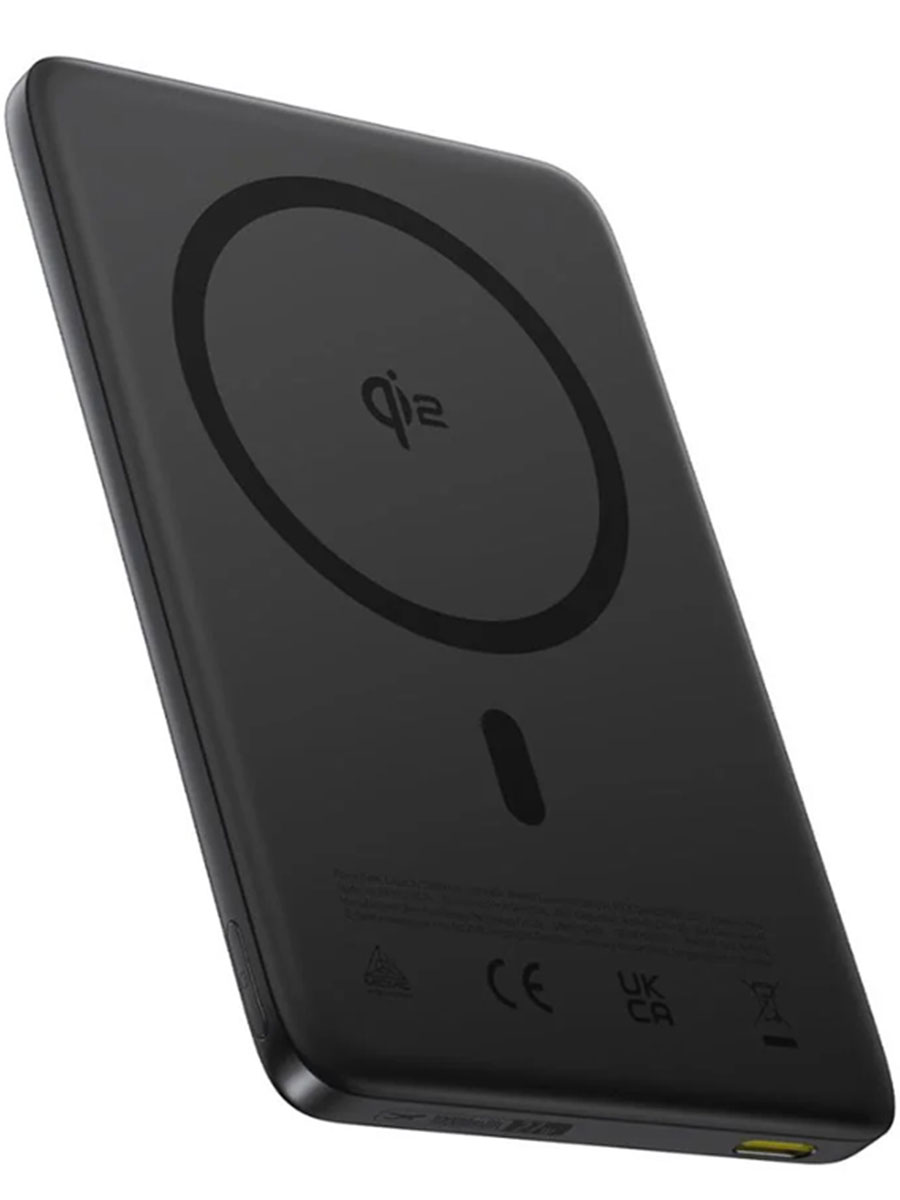 Портативное зарядное устройство Baseus AM41 Ultra Slim Qi2 10000mAh 27W Black - Фото #1