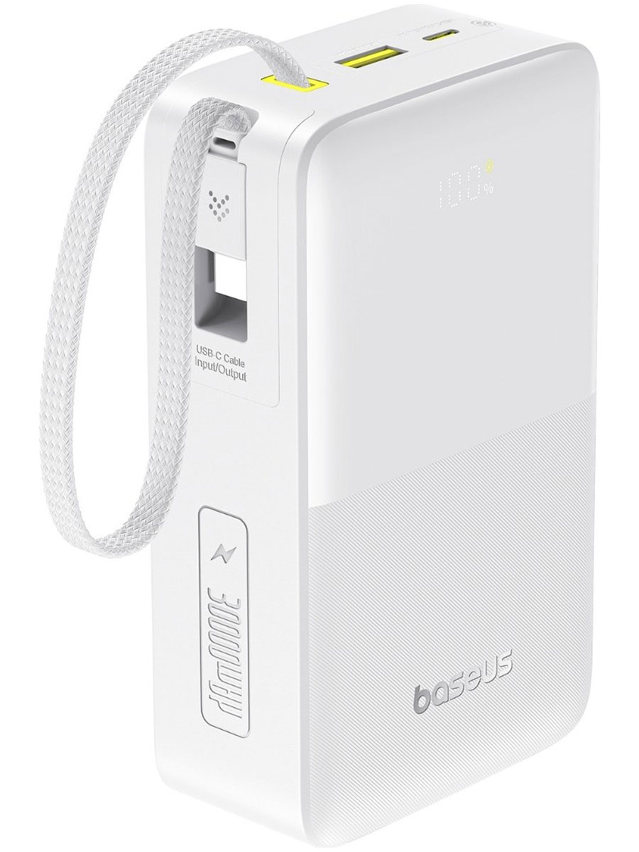 Acumulator extern Baseus FC51 30000mAh 22.5W White - Foto #1