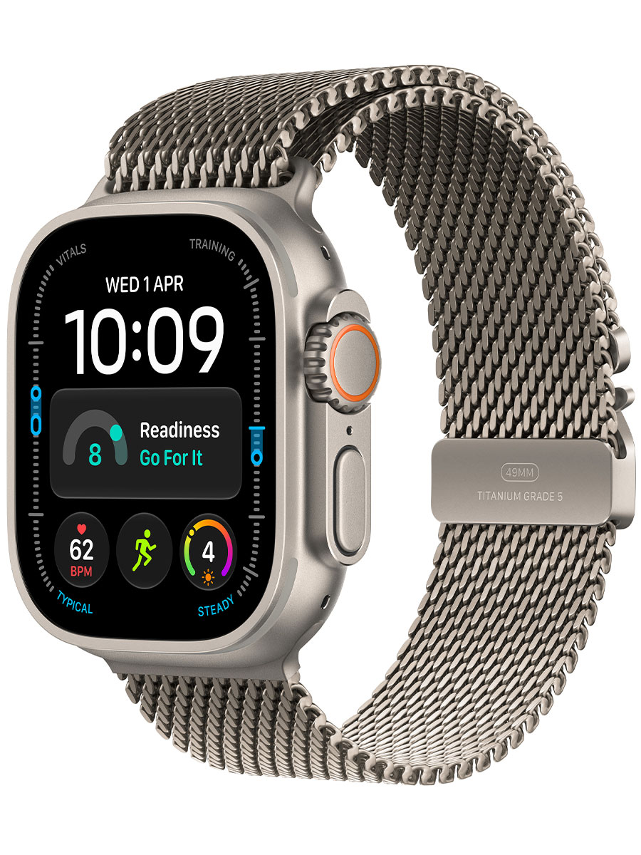 Умные часы Apple Ultra 4 Natural Titanium Milanese Loop L - Фото #1