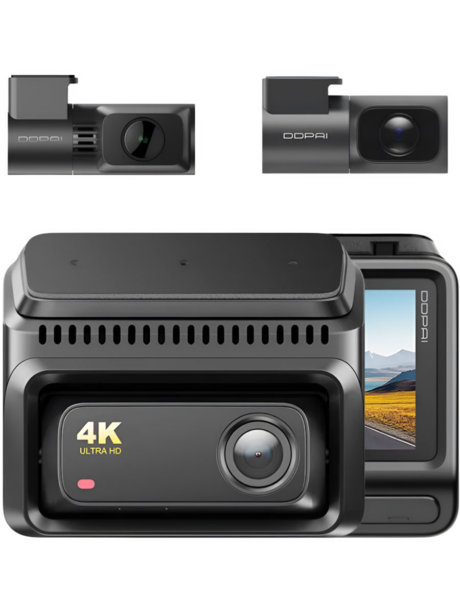 Cameră auto DDPAI Dash Cam Z60T 4K + Rear Camera + Cabin Camera Black - Foto #1