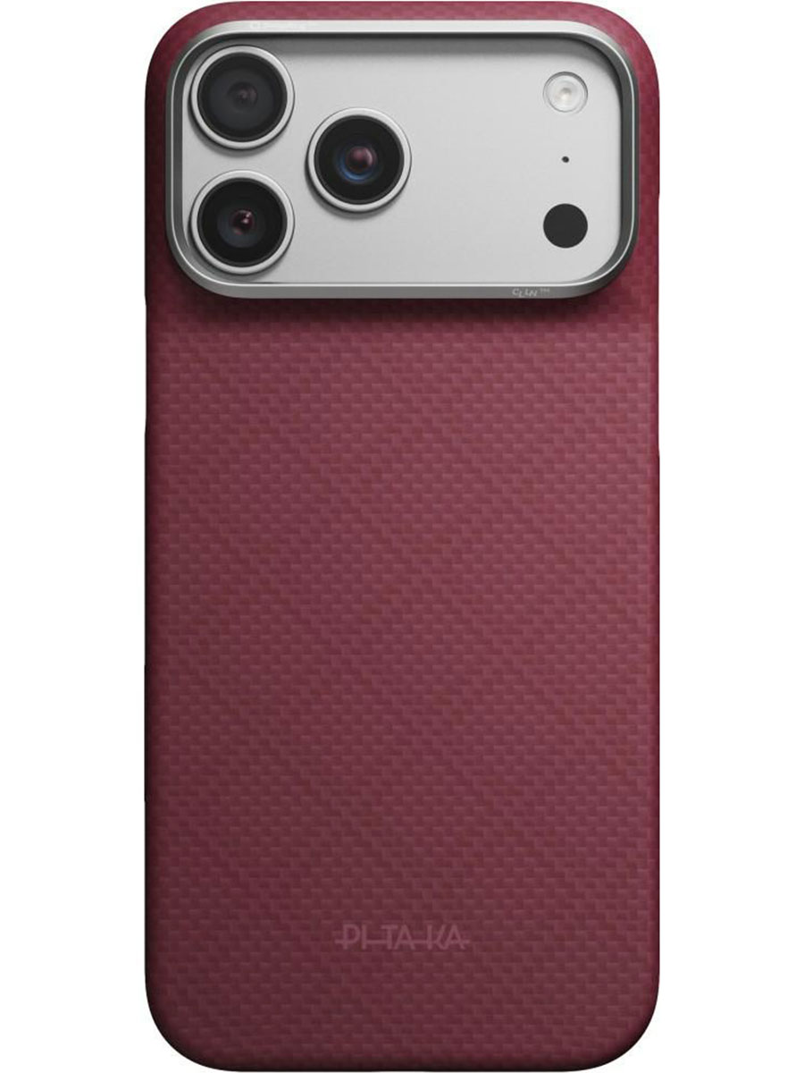Чехол Pitaka Edge iPhone 18 Pro Burgundy - Фото #1