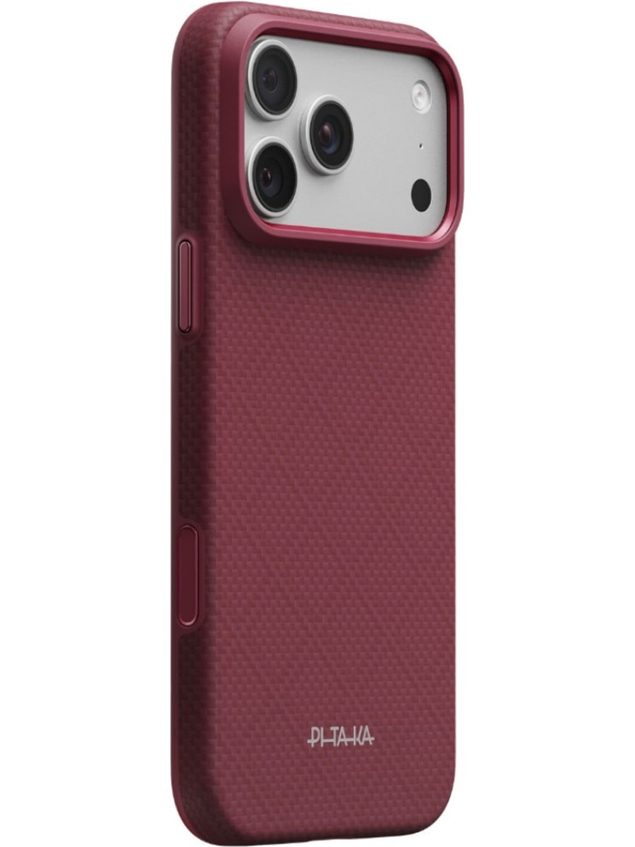 Чехол Pitaka Edge iPhone 18 Pro Max Burgundy - Фото #2
